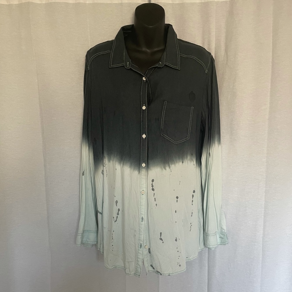 Light weight blue button up